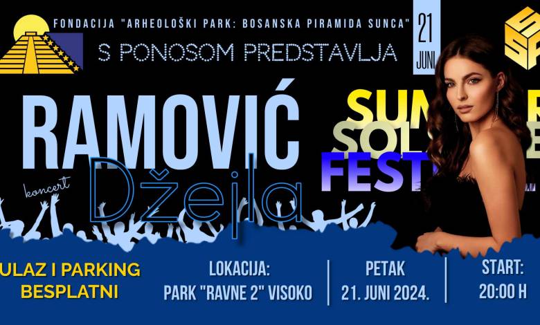 Read more about the article Dzejla Ramovic in the park “Ravne 2” as part of “SSF 2024” on June 21